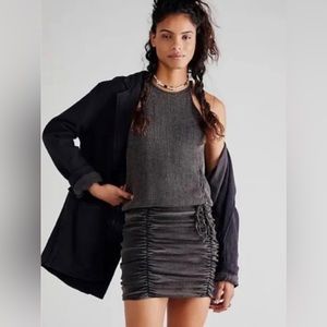 FREE PEOPLE - ONE Katya Thermal Ruched Mini Dress